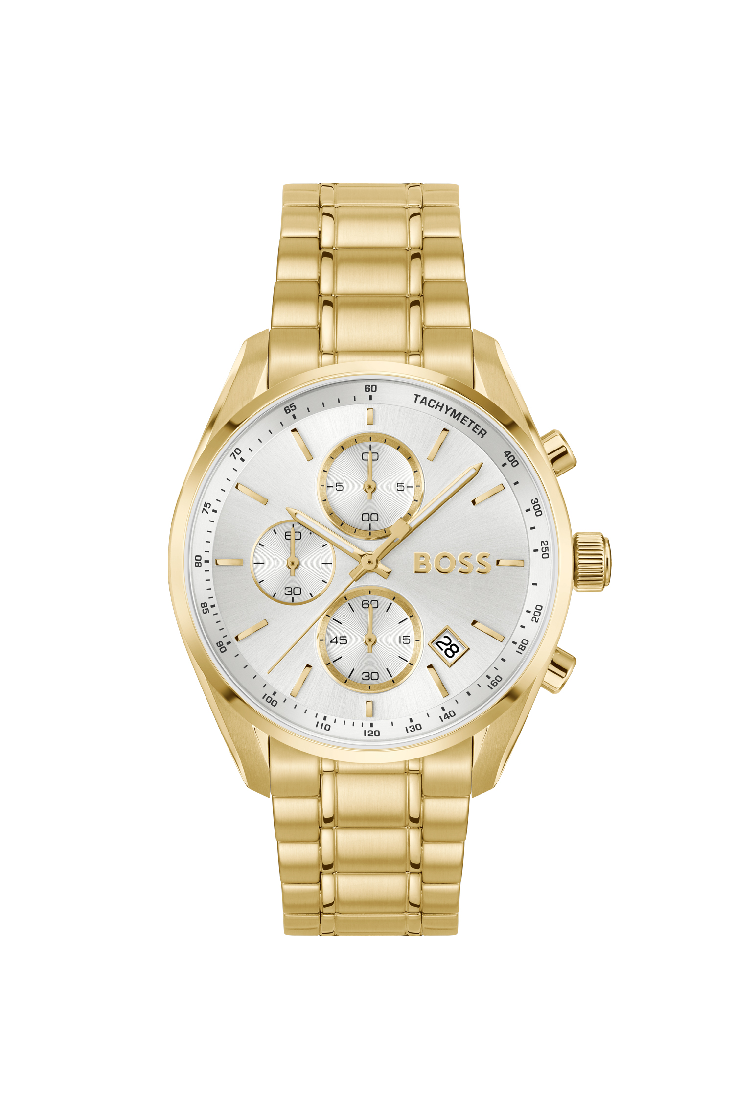 Hugo Boss Grand Prix Chronograph Ανδρικό Ρολόι-Χρυσό